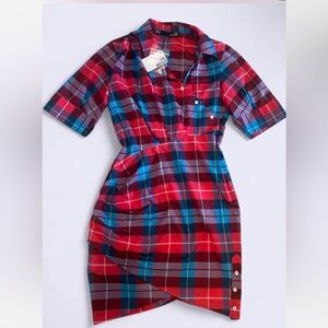 Moschino Multicolor Plaid Shirt